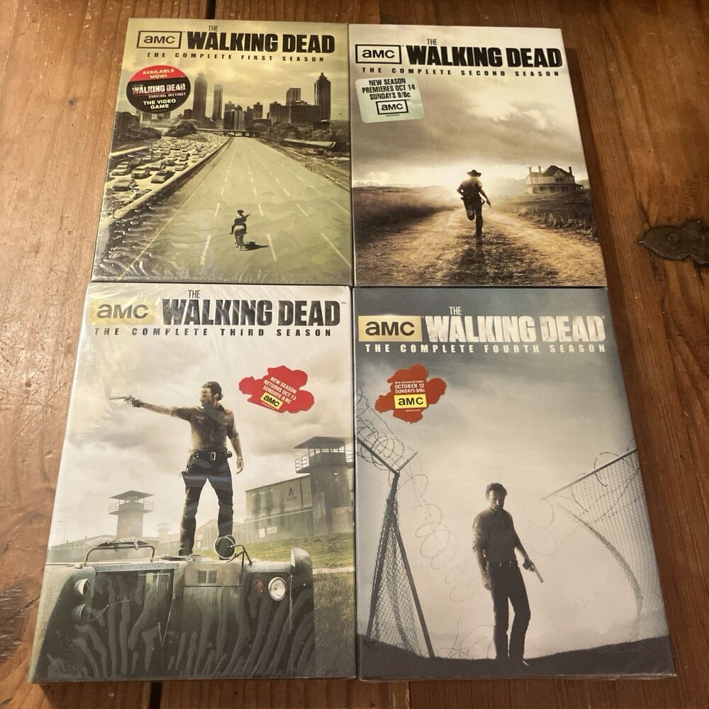 AMC The Walking Dead Seasons 1-4 DVD Lot TV Series Special Edition New Sealed
